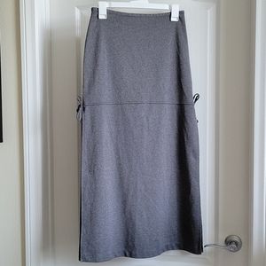 VINTAGE Spring Street Gray Maxi/Midi Skirt